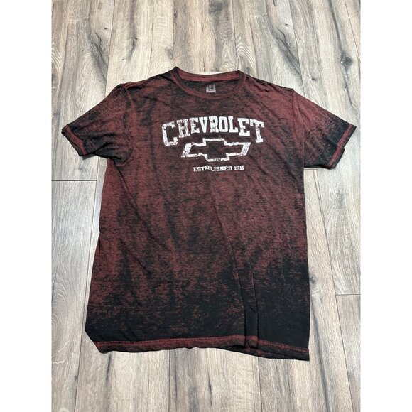 Chevrolet Men's Red and Black Short Sleeve Tee - Picture 1 of 5